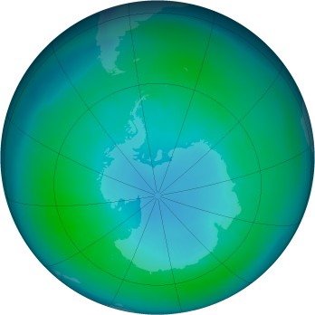 Antarctic ozone map for 1988-04